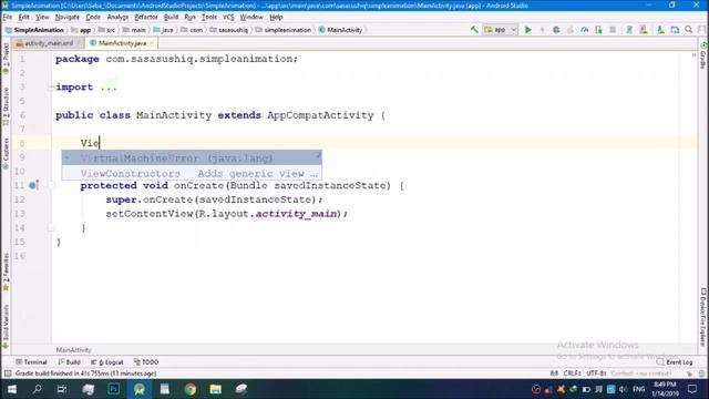 Animate make visible/invisible text on Button Click in Android | Android App Development video#27 смотреть онлайн
