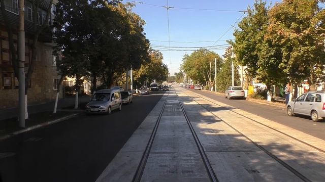 Едем на трамвае №3 по восстановленному пути | Трамвай Таганрога смотреть онлайн