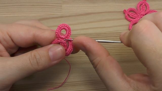 Вязание простого ЦВЕТКА для ирландского кружева - how to crochet a flower смотреть онлайн