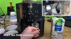 How to make delicious cappuccino using a Krups Essential EA810870 coffee maker DIY