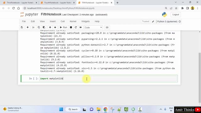 How to Install Matplotlib in Jupyter Notebook on Anaconda | Run first program | 2023 смотреть онлайн