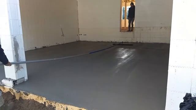 Строимся в Канаде. #13.  Бетонные полы