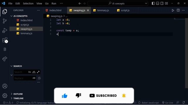 Javascript variable swaping Easily Explained @Ayushpenumatsa #javascript #telugu смотреть онлайн