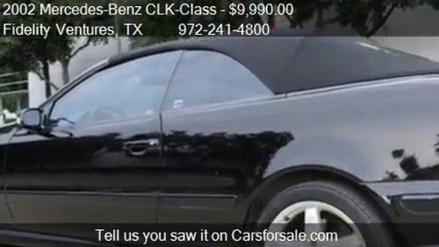 2002 Mercedes-Benz CLK-Class CLK430 2dr Cabriolet for sale i смотреть онлайн