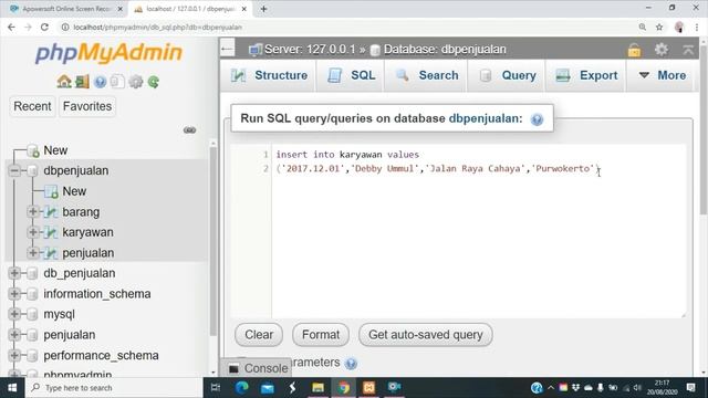 2. Memasukkan Data ke dalam Tabel (Pakai MySQL) смотреть онлайн
