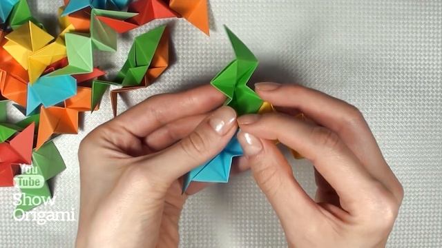 Простой Шар Кусудама для начинающих "Формочка для печенья" смотреть онлайн