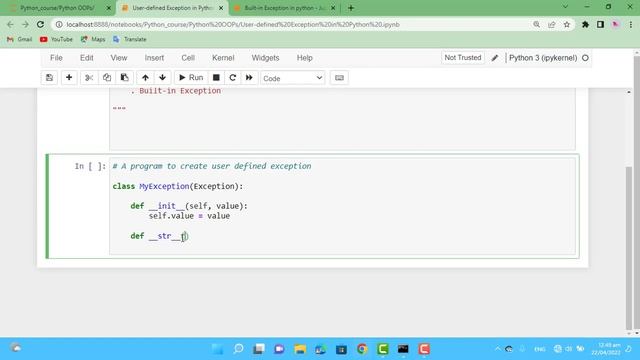 45 - User defined Exception in Python смотреть онлайн