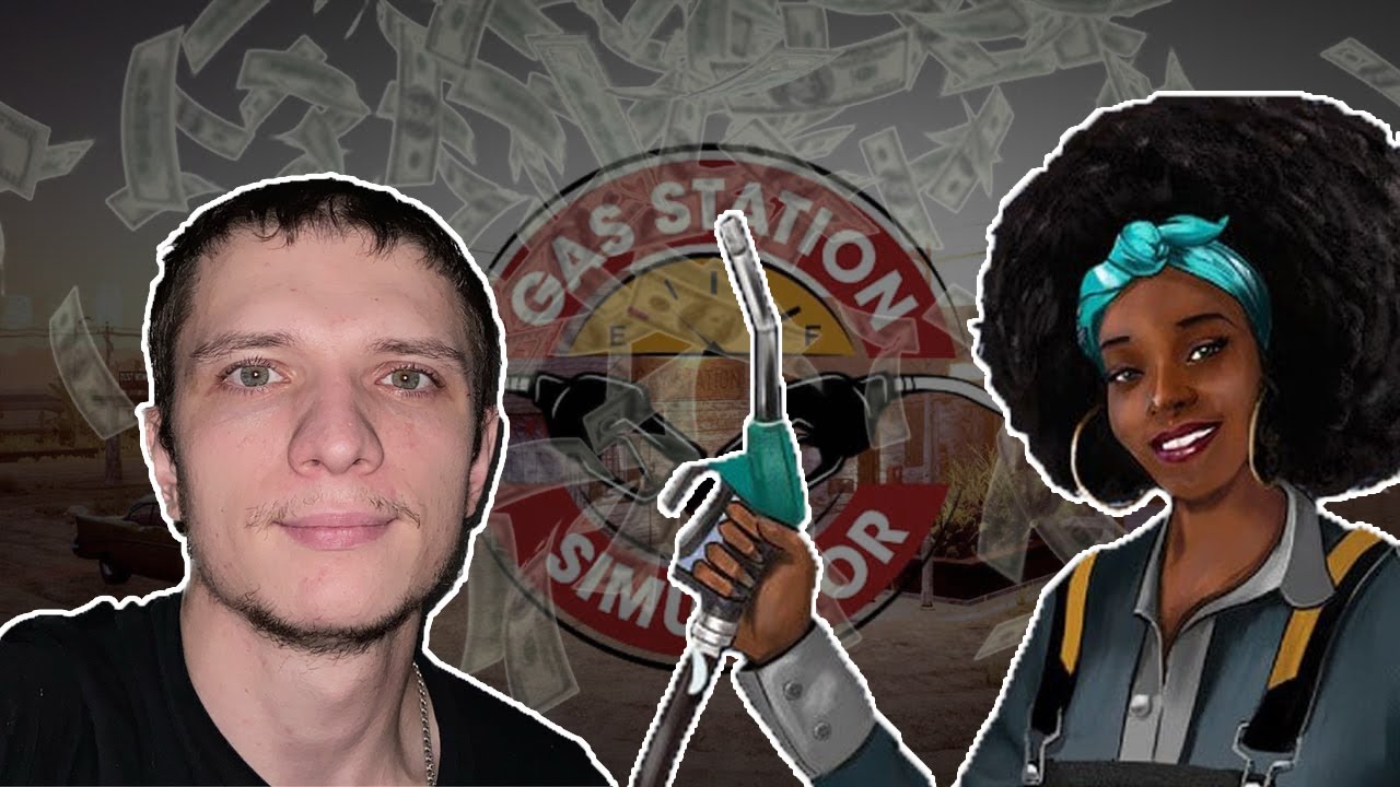 Gas station simulator #6. Домашний крокодил _Гена_ ест мусор в канализации. Поднял много денег. смотреть онлайн