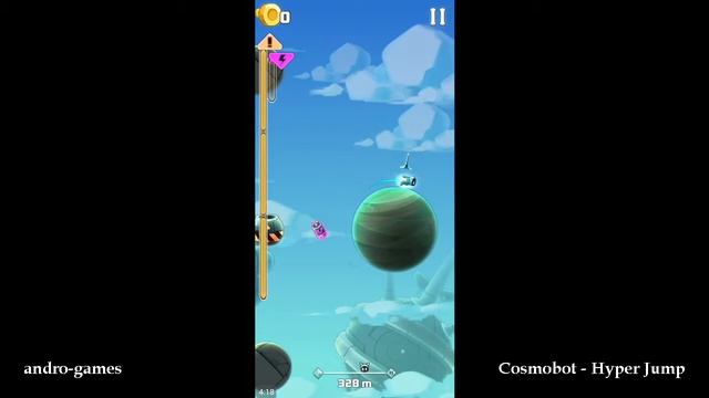 Cosmobot - Hyper Jump (by ANKAMA GAMES) - casual game for android and iOS - gameplay. смотреть онлайн