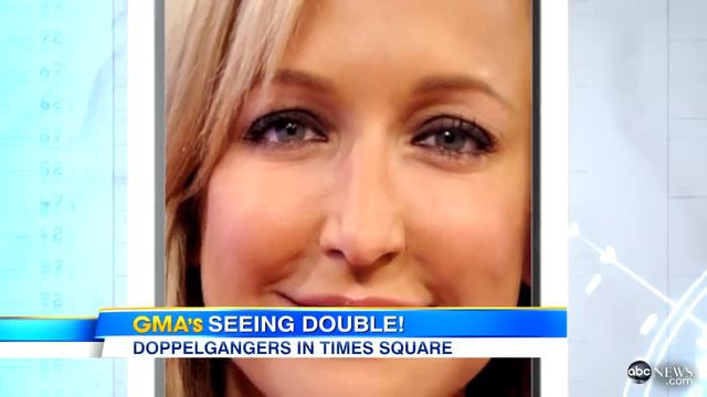 Celebrity Doppelgangers: Lara Spencer Sees Her Double on 'Good Morning America' смотреть онлайн
