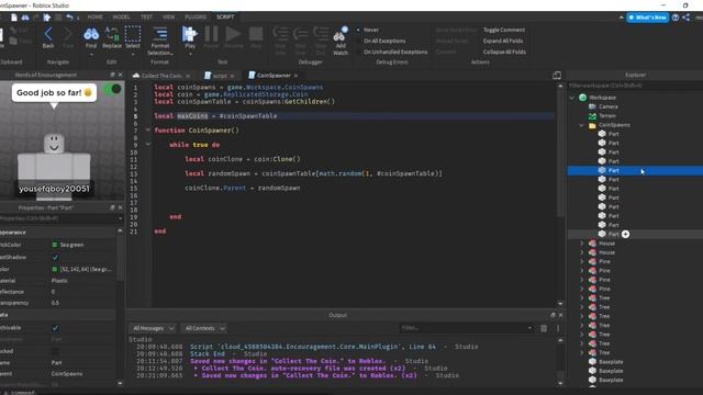 How to make a Random Coin Spawner in Roblox Studio | Roblox Scripting Tutorial смотреть онлайн