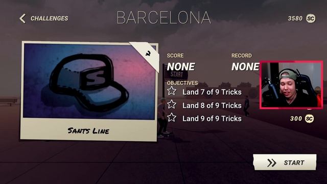 Skating EVERY Legendary Barcelona Spot in ONE LINE! - Skate City смотреть онлайн