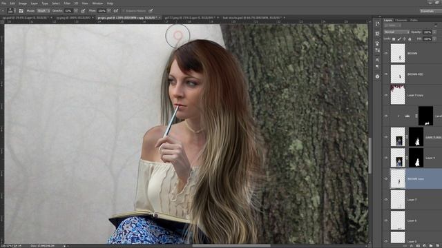 Photoshop Manipulation Tutorial Dream Foggy girl Photo Effects смотреть онлайн