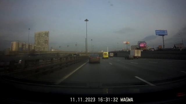 Бесединский мост, МКАД-Верхние поля, ЮВХ, Автозавод Москвич, Яросл. шоссе 110 км/ч, Сергиев Посад. смотреть онлайн