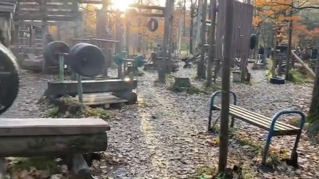 Тренажёрка в лесу своими руками. смотреть онлайн