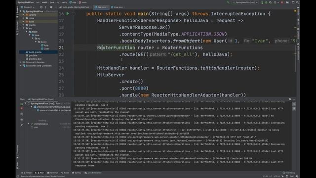 [Java] Spring WebFlux. Основы смотреть онлайн