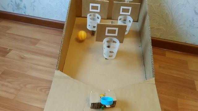 Настольный баскетбол из картона своими руками - самоделки из картона смотреть онлайн