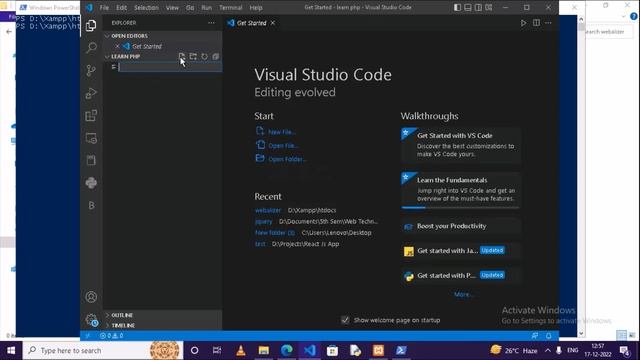 Start coding in Php || setup Php for writing code || first code in Php #php #webdevelopment смотреть онлайн