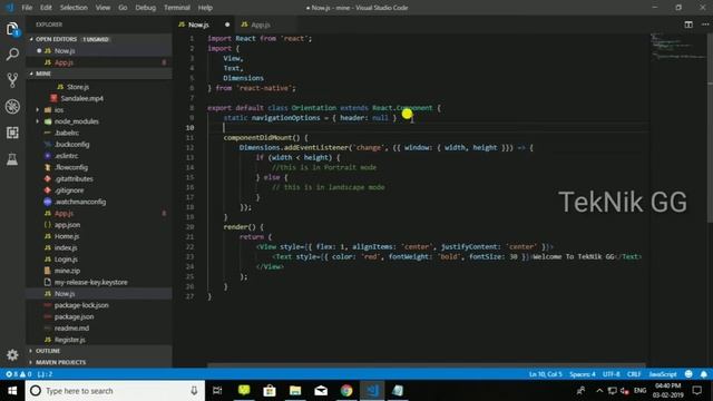 How to Detect Orientation in ReactNative? смотреть онлайн