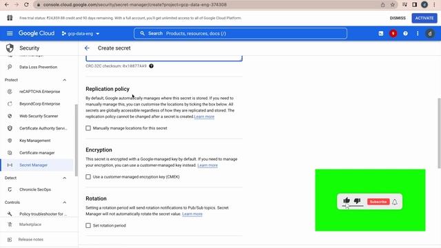 The Secret Manager in GCP to store and access sensitive data смотреть онлайн
