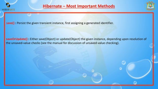 Lesson - 71 : Hibernate - Most Important Methods смотреть онлайн