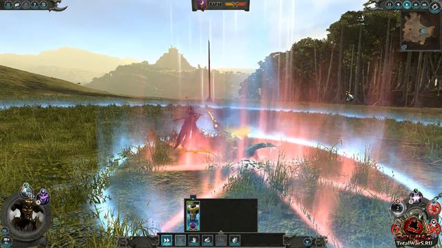 Total War׃ WARHAMMER 2 Версус батл. Малекит против Тириона, Квика и Крок-Гара. Malekith vs смотреть онлайн