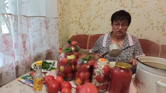 Очень вкусные консервированные помидоры. Томаты в собственном соку и томатный сок. смотреть онлайн