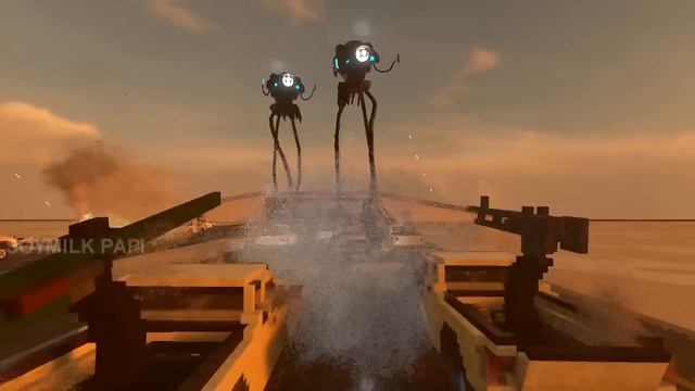 Realistic WAR OF THE WORLDS TRIPOD Destruction 😱 Teardown смотреть онлайн