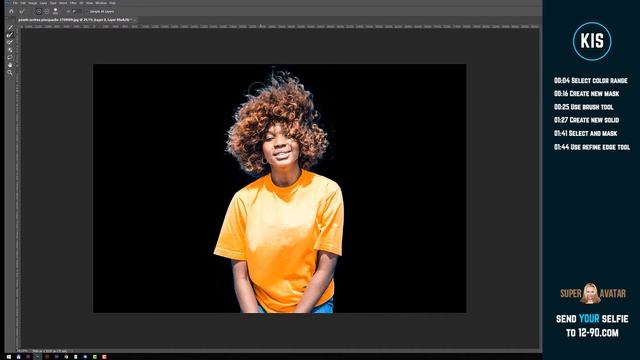 How to refine edge in Photoshop 2021. CUT OUT HAIR (Method #1) смотреть онлайн