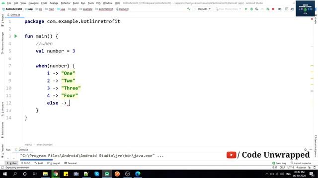 Kotlin WHEN as an Expression | Android Kotlin Tutorials for Beginners | Updated 2020 смотреть онлайн