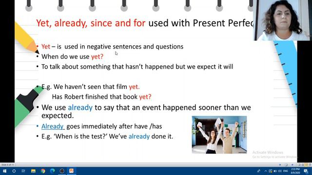 IX одделение - Англиски јазик - Present Perfect Tense и прилозите yet, already, since и for смотреть онлайн