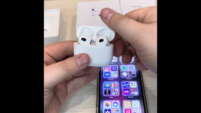 Распаковка Air Pods 3 поколения (лучшая копия) смотреть онлайн
