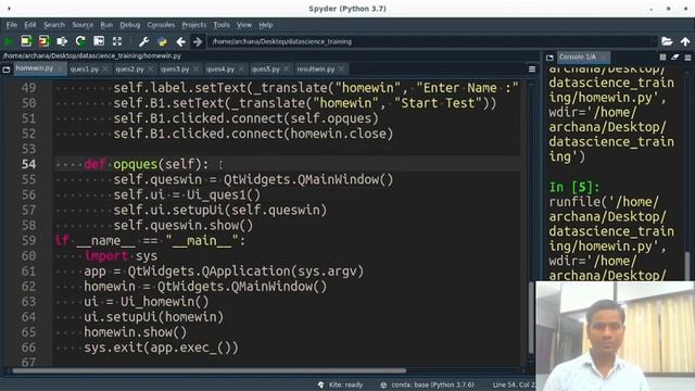 Python Project | Mini Project | Quiz Application using Qt Designer PyQt5 in Hindi - Part 10 смотреть онлайн