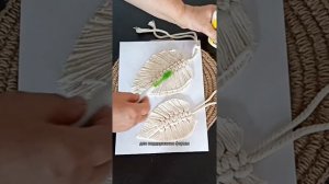 Мастер-класс проклеивания листиков макраме