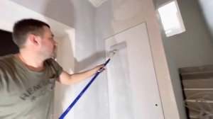 Дверь скрытого монтажа/Invisible/Красим стены с дверью/Инвизибл/No doors/Продолжаем ремонт в доме