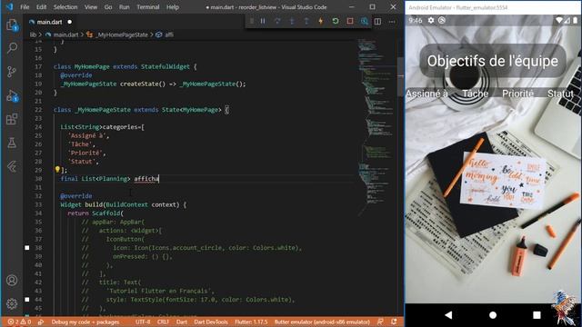 #68 -Tutoriel Flutter en Français - ReorderableListview смотреть онлайн