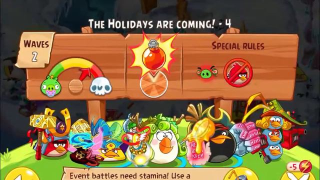 Angry Birds Epic: Part-1 Event Portal Gameplay [The Holidays Are Coming! Level 1-5] смотреть онлайн