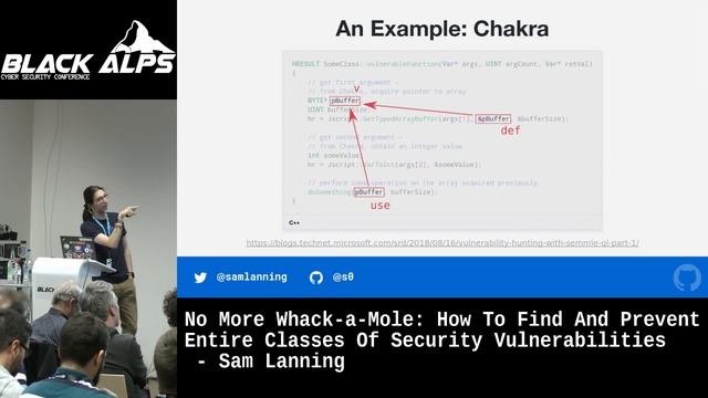 BlackAlps 2019: How To Find And Prevent Entire Classes Of Security Vulnerabilities - Sam Lanning смотреть онлайн