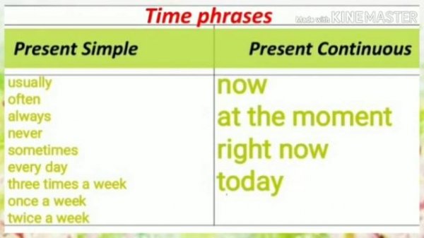 Урок английского языка 6 класс(Present Simple  and Present Continuous)