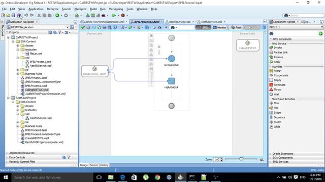 How to create RESTFUL WS and call it using Oracle SOA - PART -2 смотреть онлайн