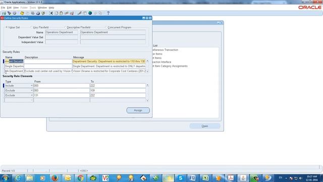Oracle Value Set Security Rules (Non-Hierarchical Security) (In Arabic Audio)