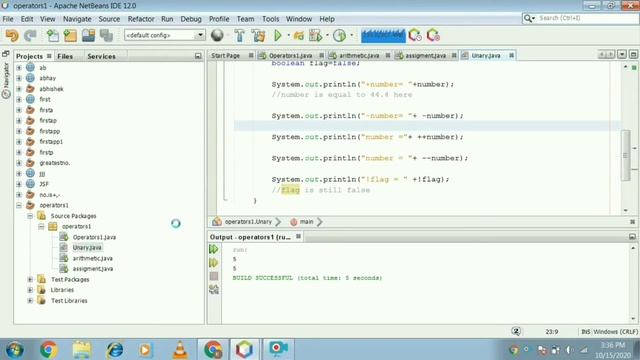 Practical of Operators in java | java tutorial for beginners with easy explanation step by step смотреть онлайн