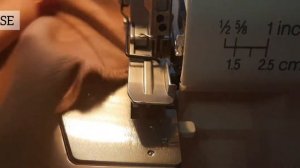 Как закончить оверлочную строчку? Как отключить нож на оверлоке Merrylock 005?