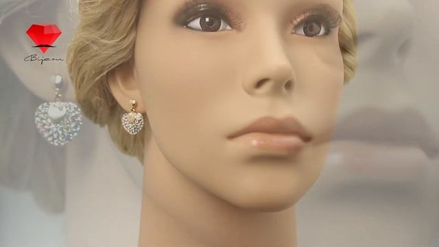 Bije.ru: Серьги с покрытием белым золотом и разноцветными кристаллами Swarovski Luella (Луэлла) смотреть онлайн
