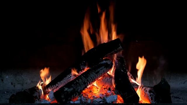 Потрескивание Костра.Огонь Для Медитации. Закрой глаза, пусть воображение поработает! Звуки Природы смотреть онлайн