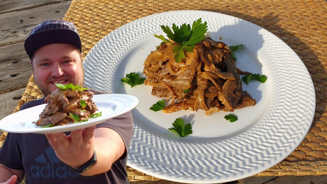 Говяжья ПЕЧЕНЬ по страгоновски. смотреть онлайн