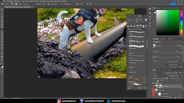 Пес Патрон. Процес створення | PHOTOSHOP SPEED ART смотреть онлайн