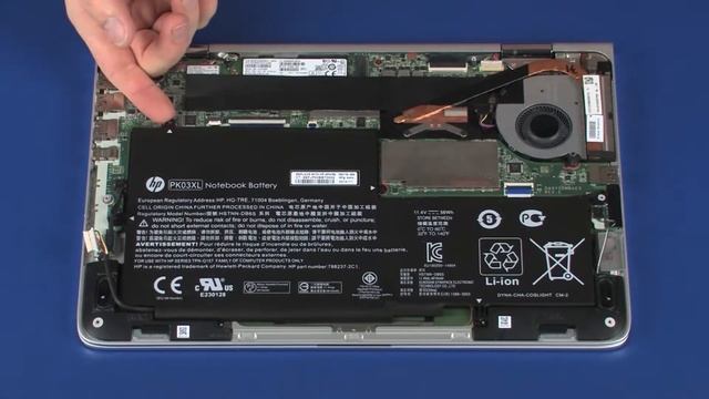 Replace the Battery | HP Spectre x360 Notebook | HP Support смотреть онлайн