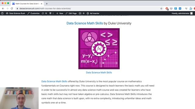 Math Courses for Data Sciences | Coursera смотреть онлайн