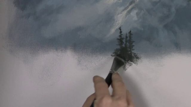 Paint with Kevin Hill - Snowy Mountain Forest смотреть онлайн